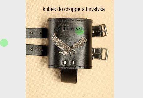 KUBKI DO MOTOCYKLI CHOPPER TURYSTYK ITP NOWE SKÓRA