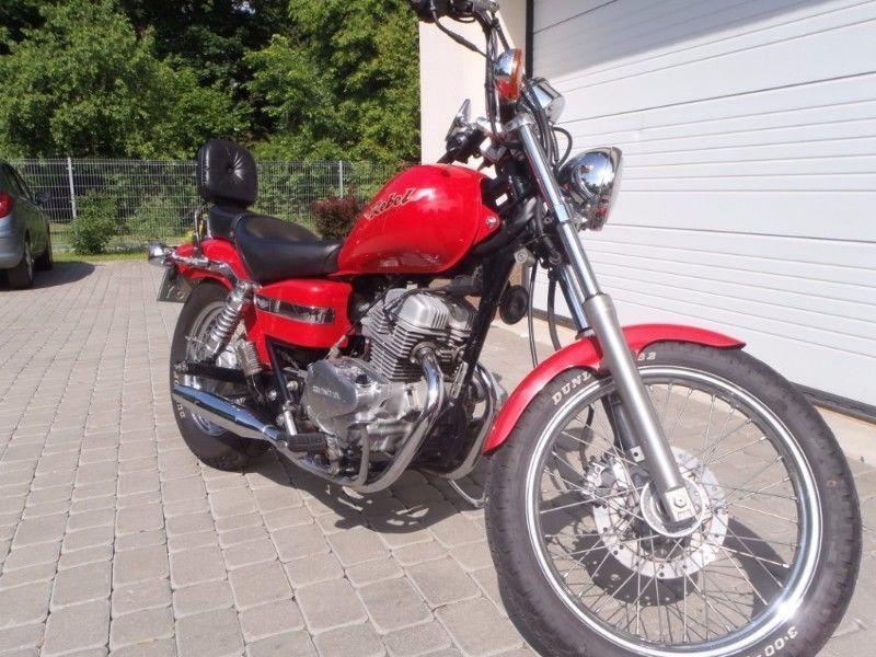 Honda Rebel CA 125 czerwona, piękna i niezawodna