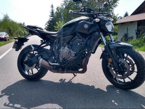 Sprzedam motocykl Yamaha MT07 z 2017 r