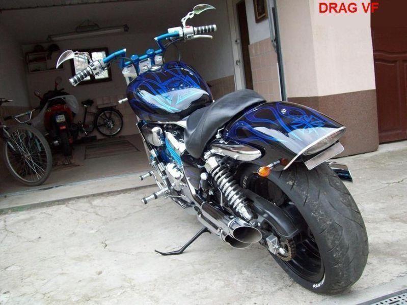 CUSTOM DRAG HONDA VF MALOWANY AEROGRAFEM